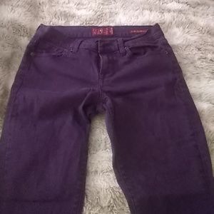 Lucky brand purple skinny pants sz 4/27